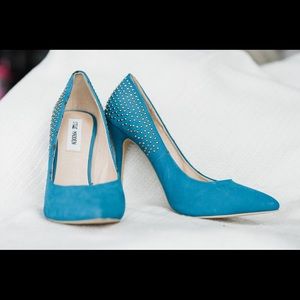 Steve Madden Blue Heels